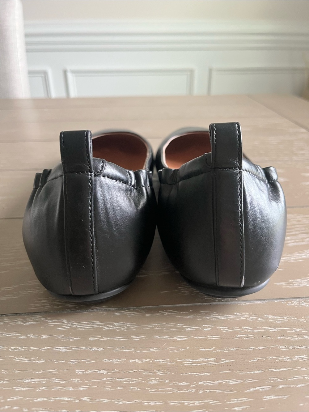 Fitflop Women's Allegro Leather Ballet Flat Black Sz 10 Comfort Workwear - Picture 5 of 7